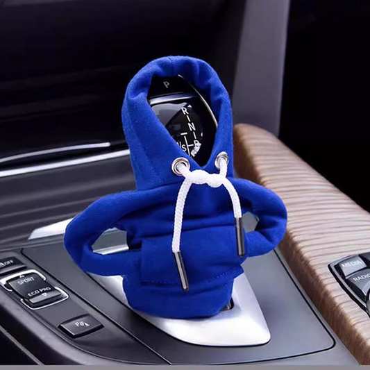 Car Mini Hoodie Shift Knob Cover - Universal Fit - Blue