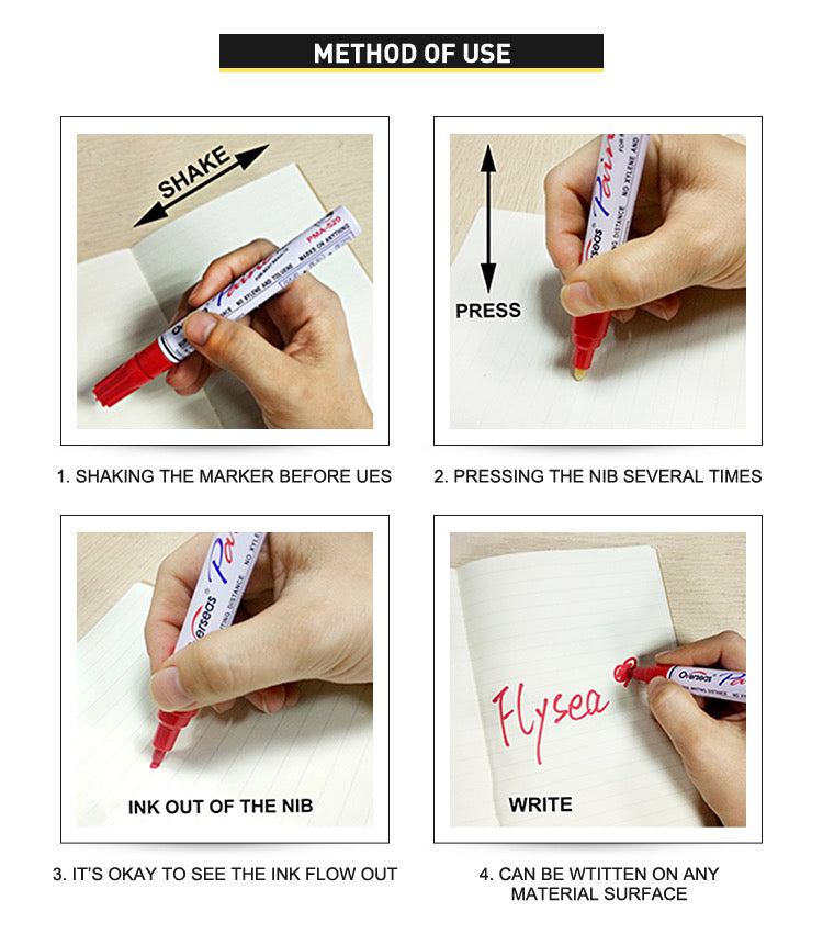 Tyre Permanent Paint Marker - Red