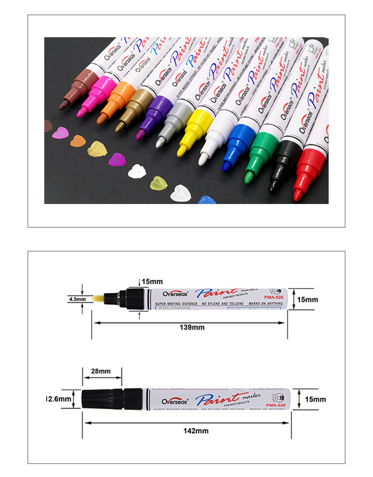 Tyre Permanent Paint Marker - Blue