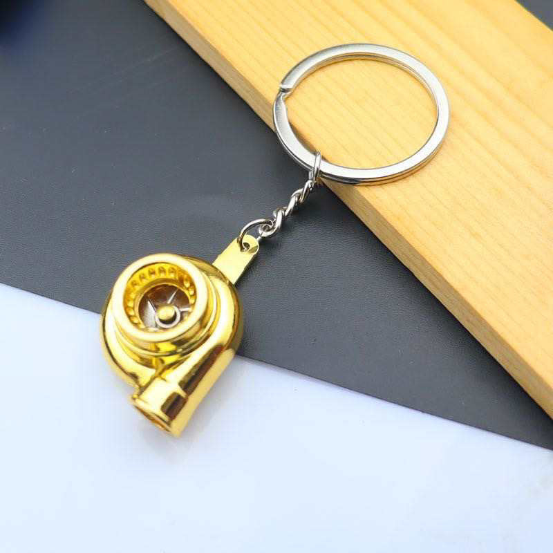 Turbo Charger Keyring - Gold