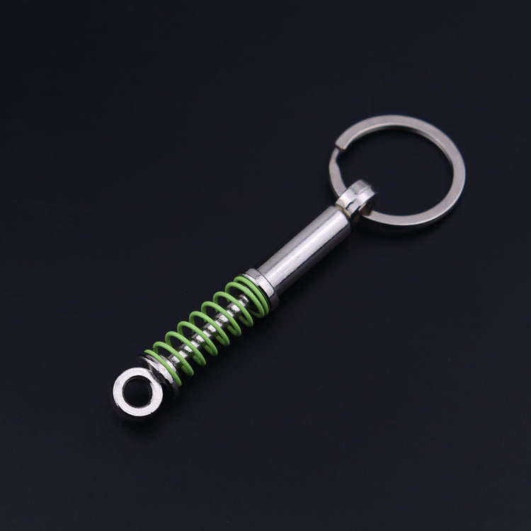 Shock Absorber Keyring - Green
