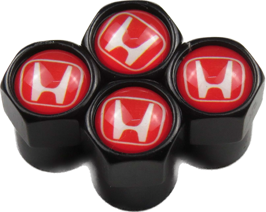 Honda Red Valve Caps