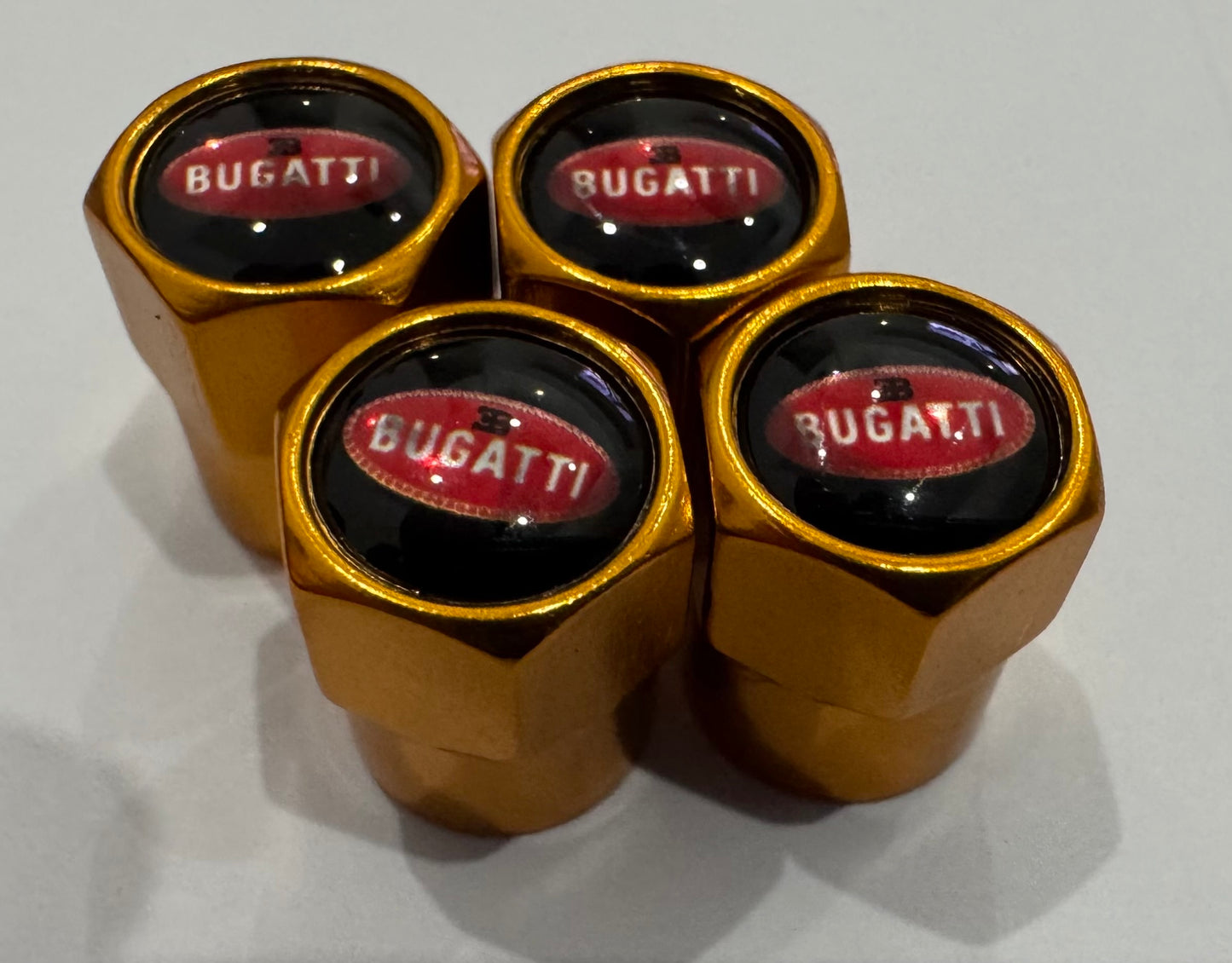 Bugatti Valve Caps - Gold