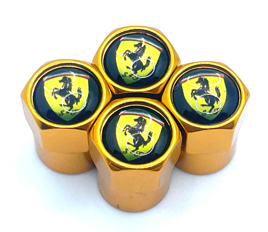 Ferrari Valve Caps - Gold