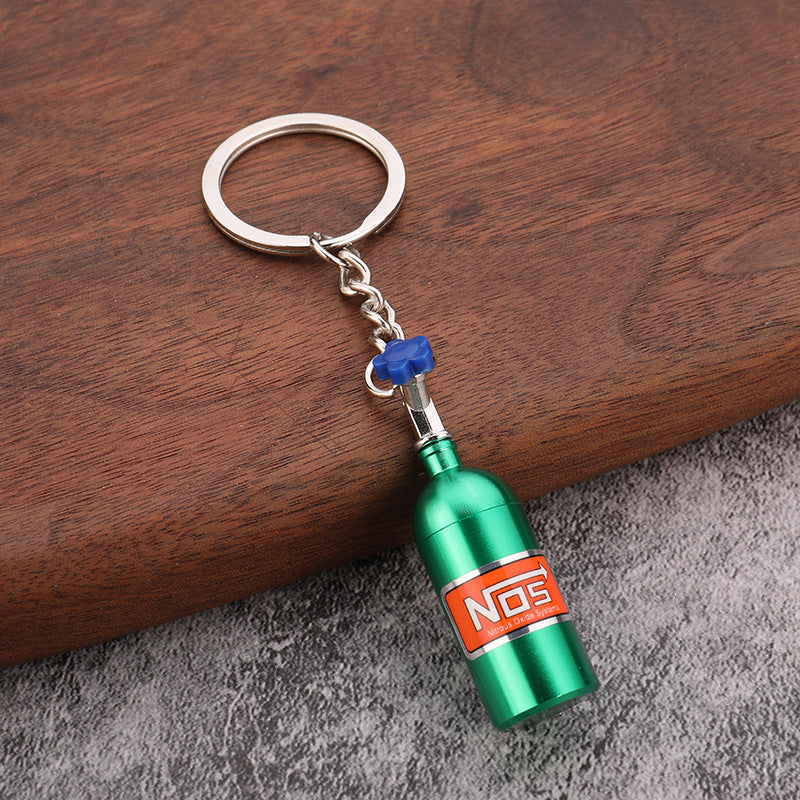 NOS Bottle Keyring - Green