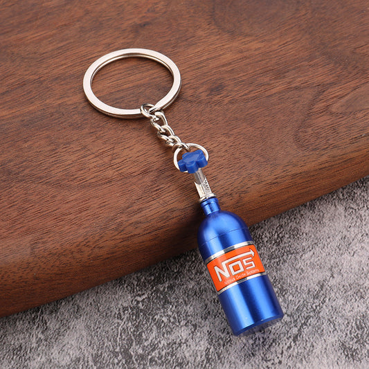 NOS Bottle Keyring - Blue