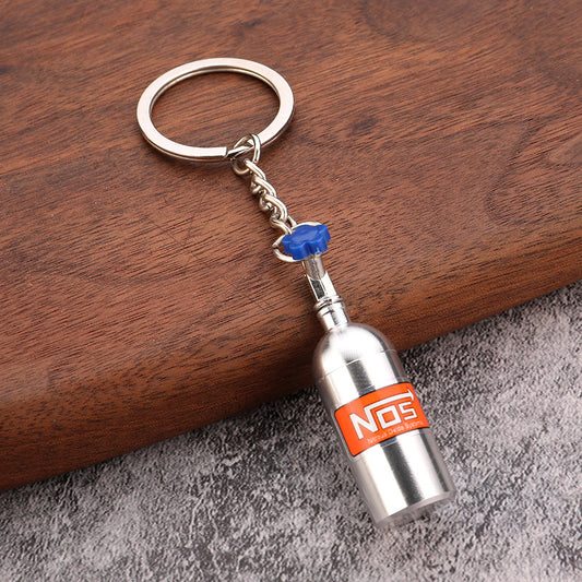 NOS Bottle Keyring - Silver