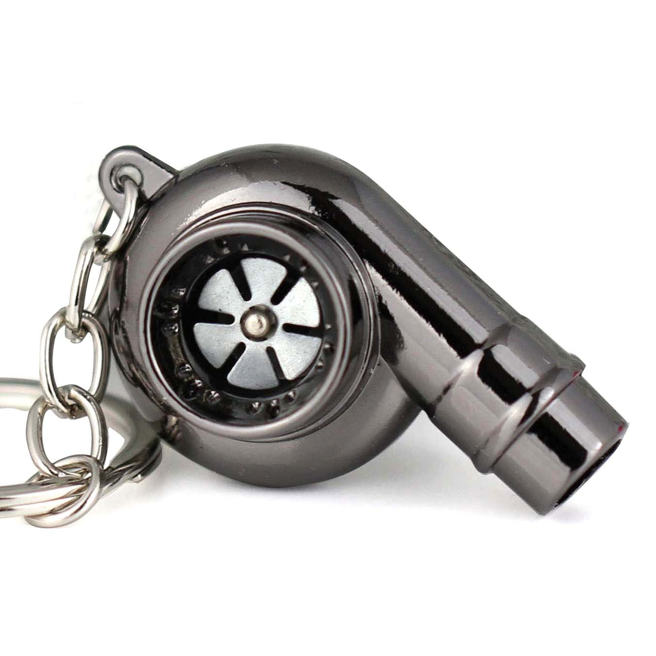 Turbo Charger Keyring (turbine spins)- Black