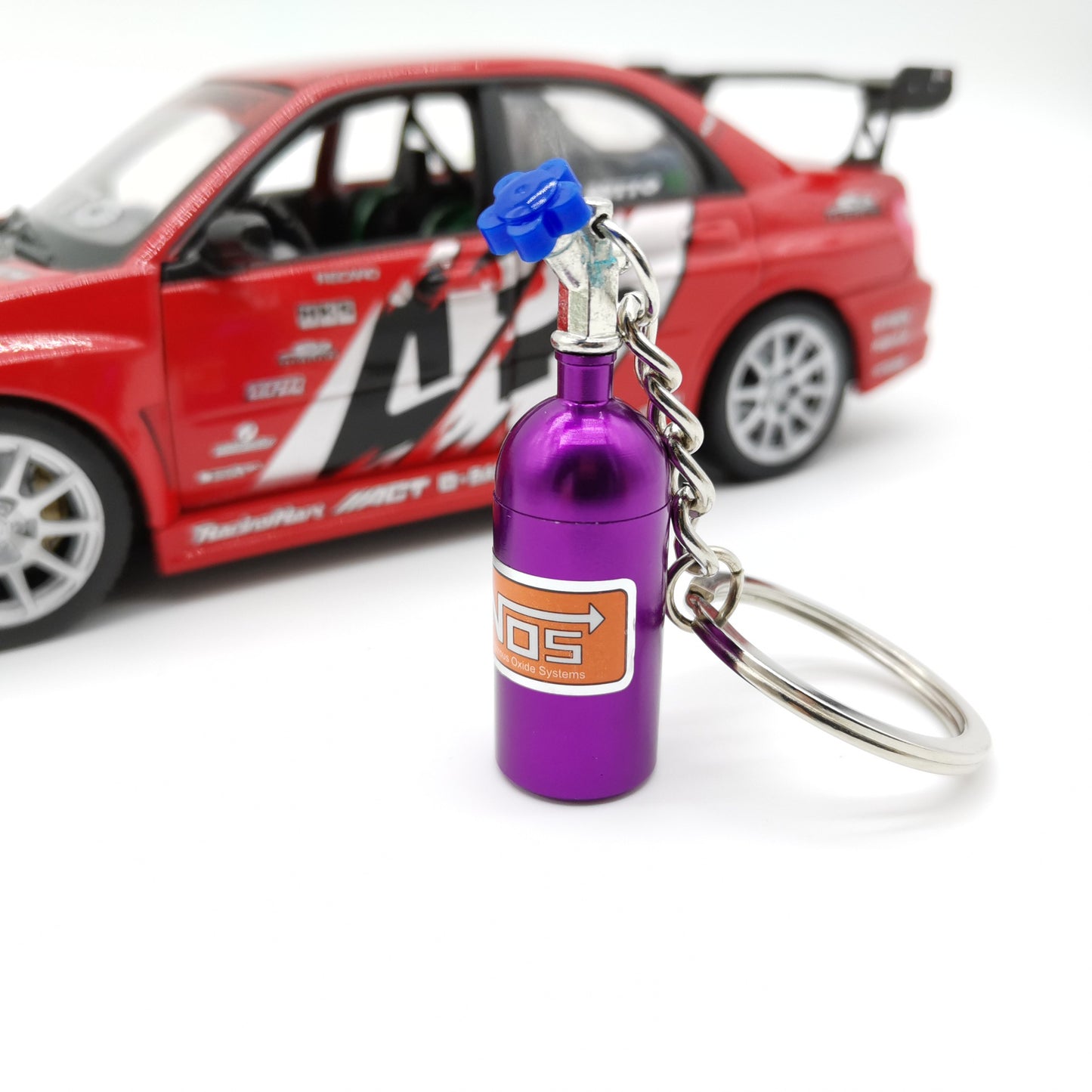 NOS Bottle Keyring - Purple