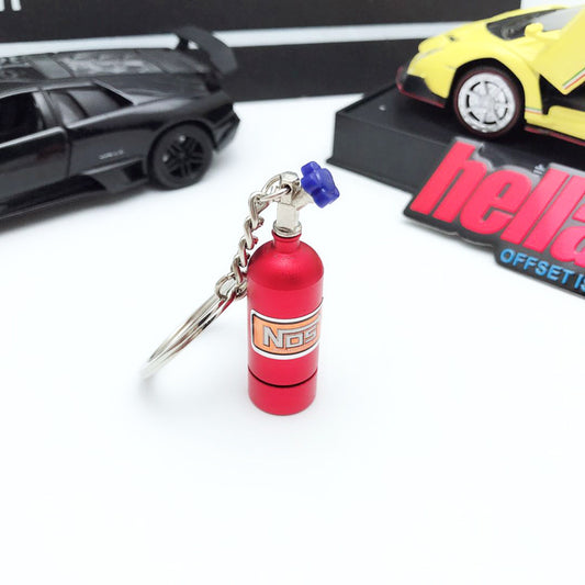 NOS Bottle Keyring (With LED) - Red