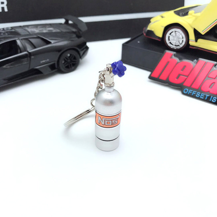 NOS Bottle Keyring (With LED) - Silver