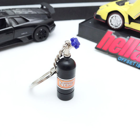 NOS Bottle Keyring (With LED) - Black