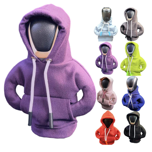 Car Decor Mini Hoodie Shift Knob Cover - Universal Fit - Purple