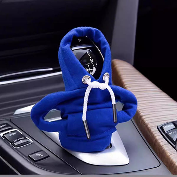 Car Decor Mini Hoodie Shift Knob Cover - Universal Fit - Blue