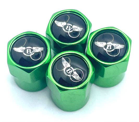 Bentley Valve Caps - Green