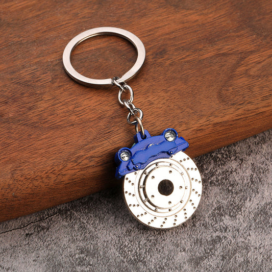 Brake Disc & Caliper Keyring - Blue