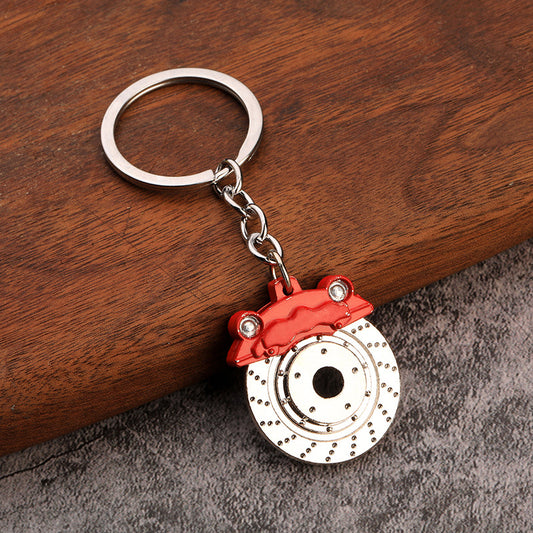 Brake Disc & Caliper Keyring - Red