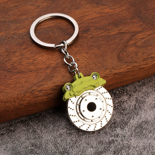 Brake Disc & Caliper Keyring - Light Green