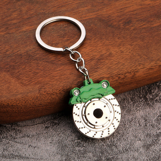 Brake Disc & Caliper Keyring - Green