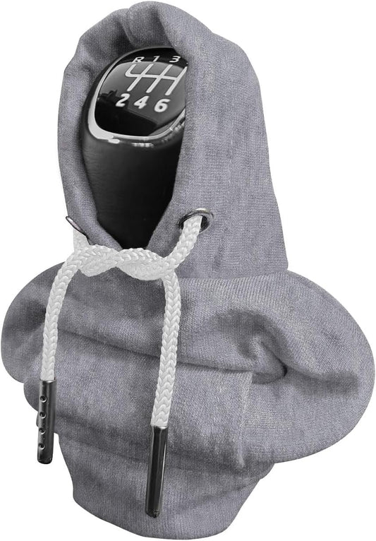 Car Decor Mini Hoodie Shift Knob Cover - Universal Fit - Gray