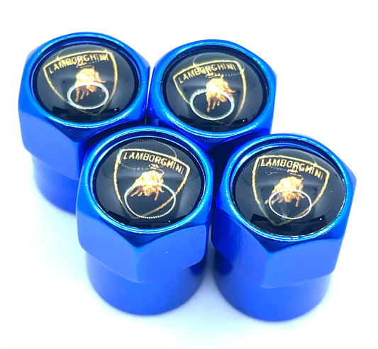 Lamborghini Valve Caps - Blue