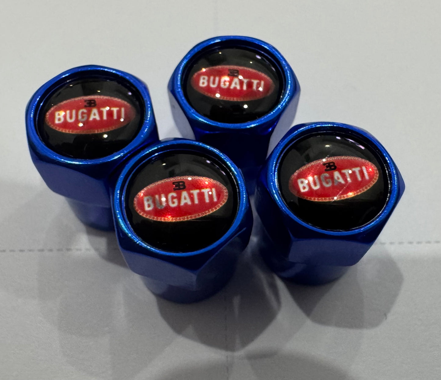 Bugatti Valve Caps - Blue