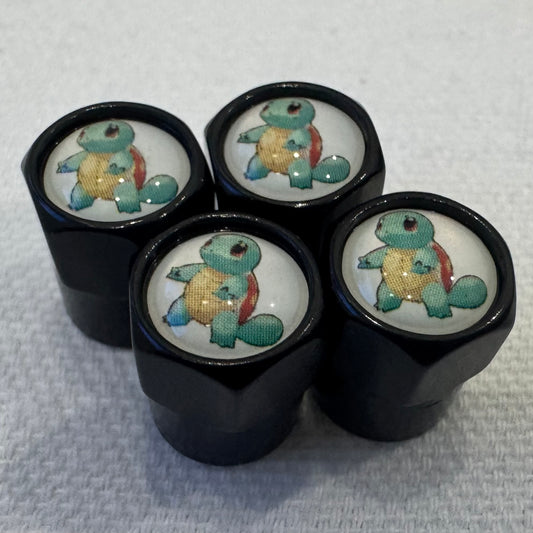 Pokémon Squirtle Valve Caps - Black