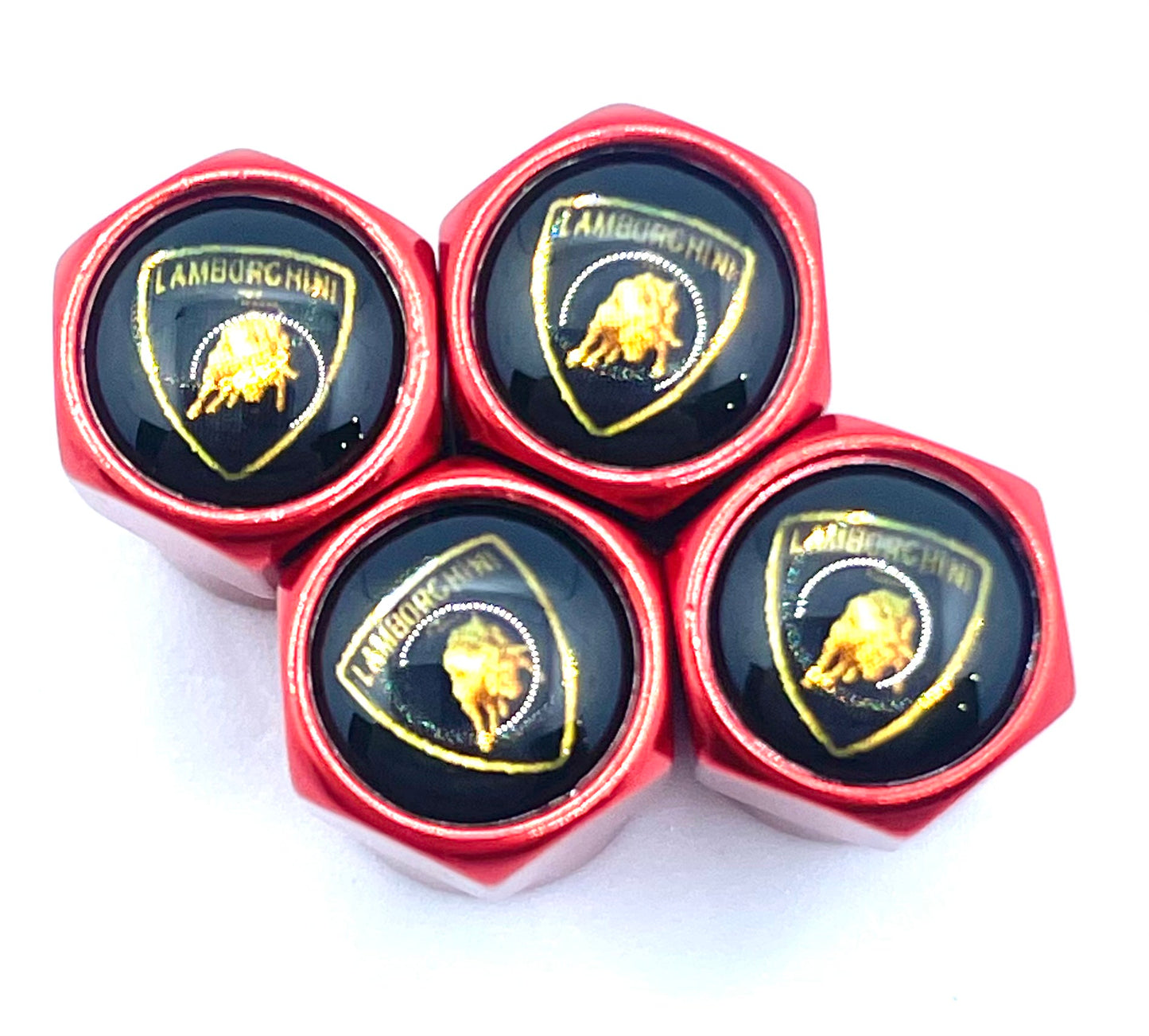 Lamborghini Valve Caps - Red