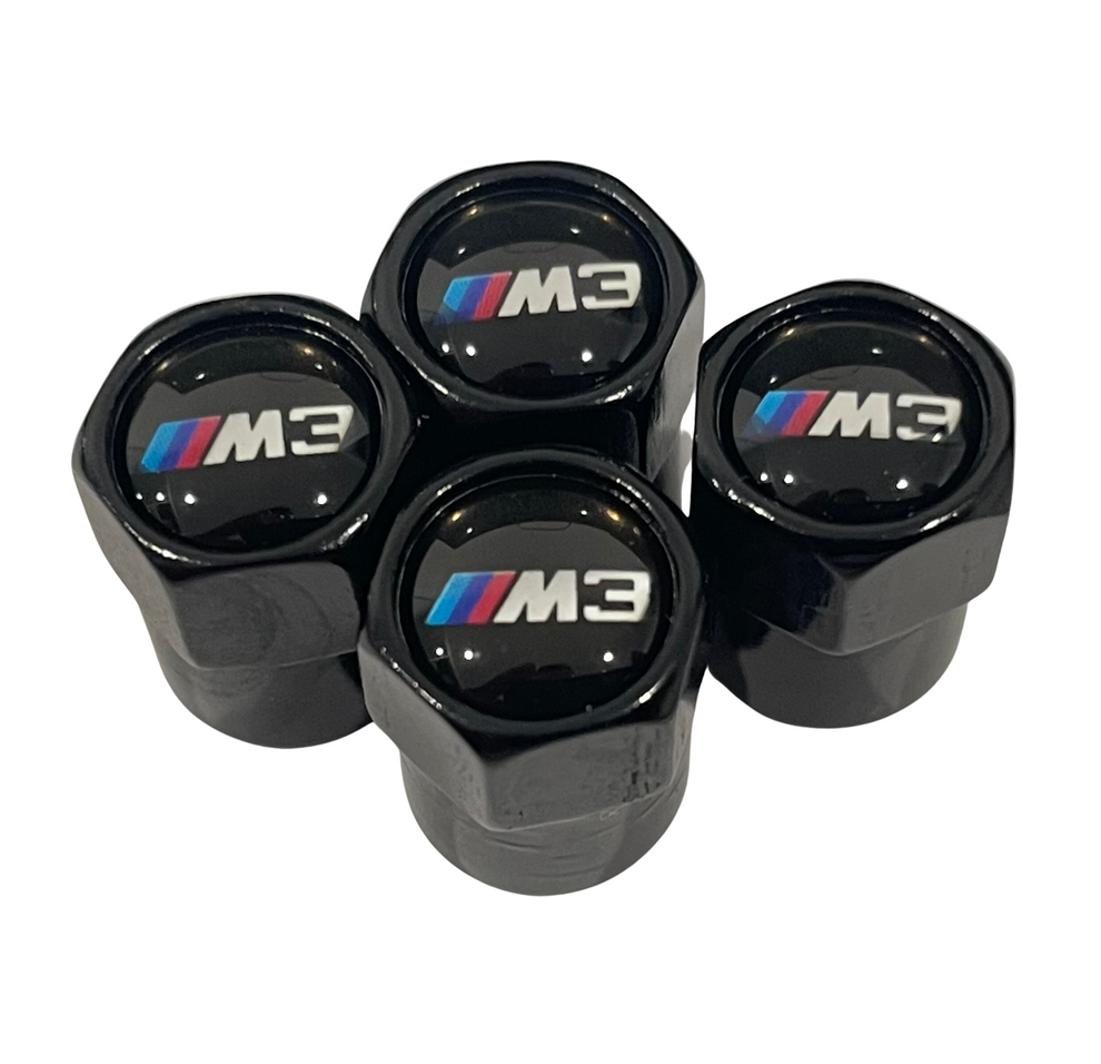 BMW M3 Valve Caps Black My Car Hobby Shop