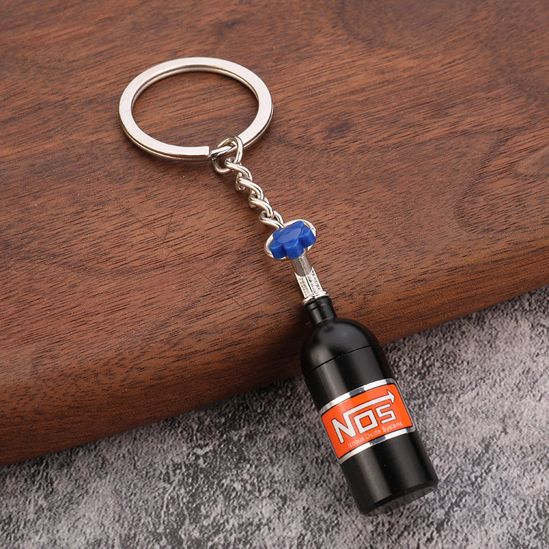 NOS Bottle Keyring - Black