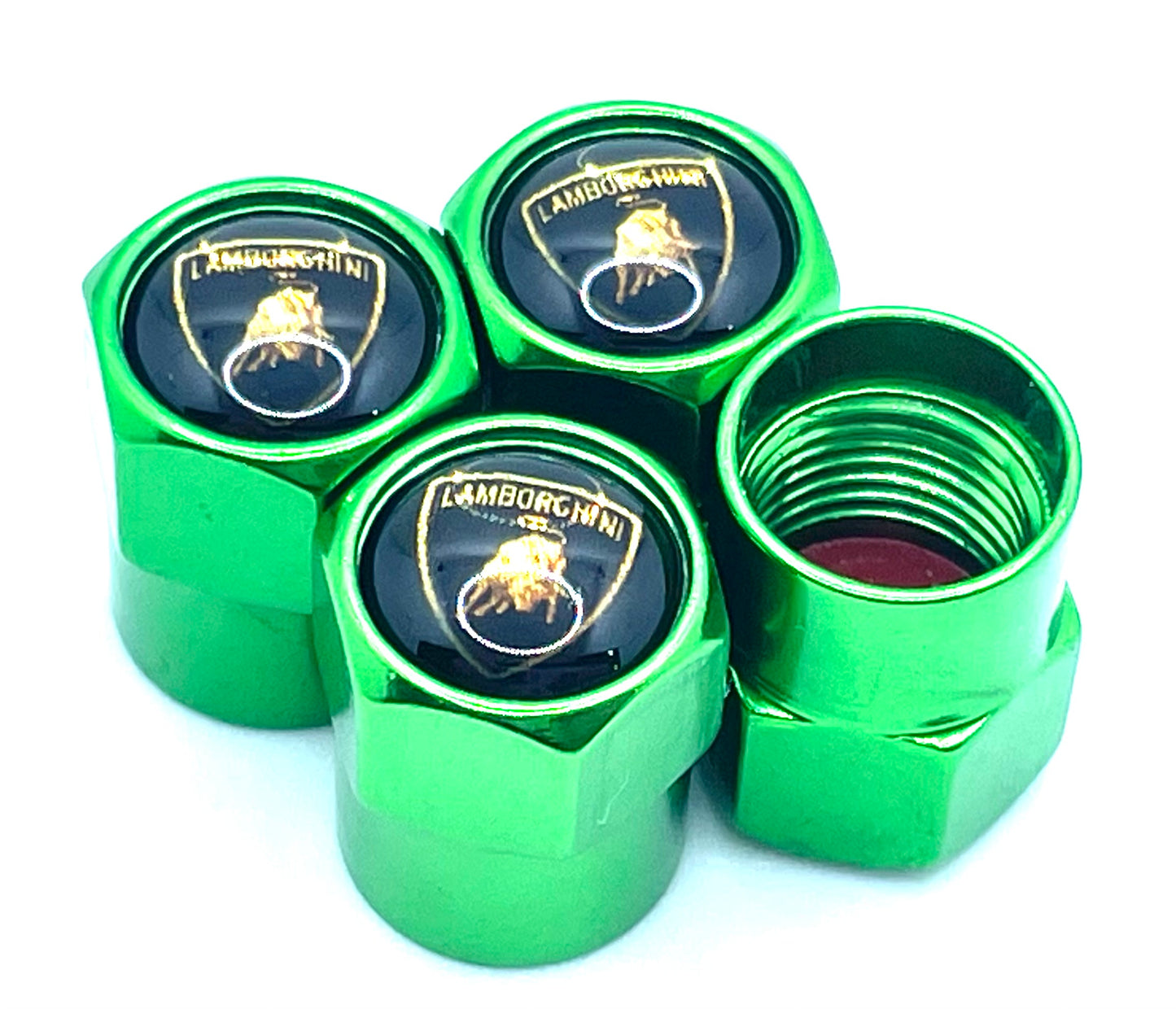 Lamborghini Valve Caps - Green