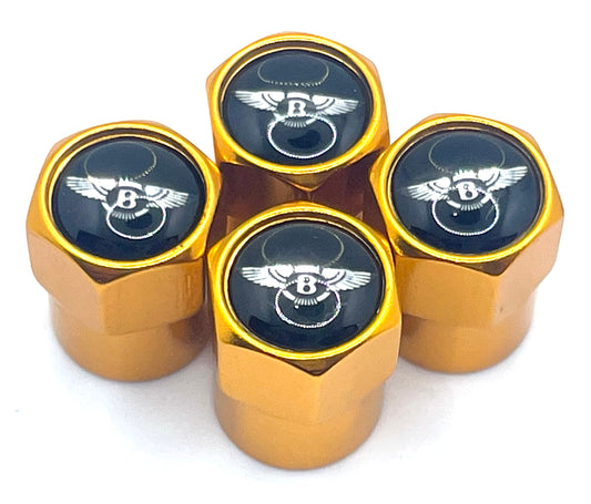 Bentley Valve Caps - Gold