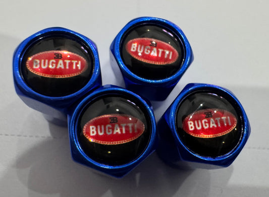 Bugatti Valve Caps - Blue