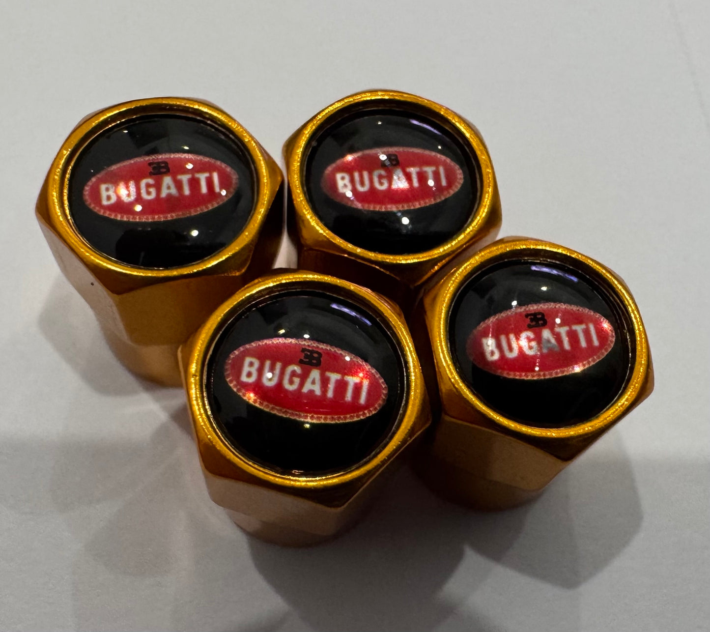 Bugatti Valve Caps - Gold