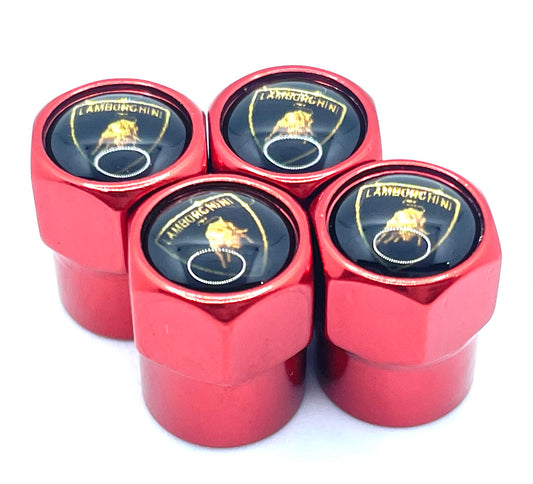 Lamborghini Valve Caps - Red