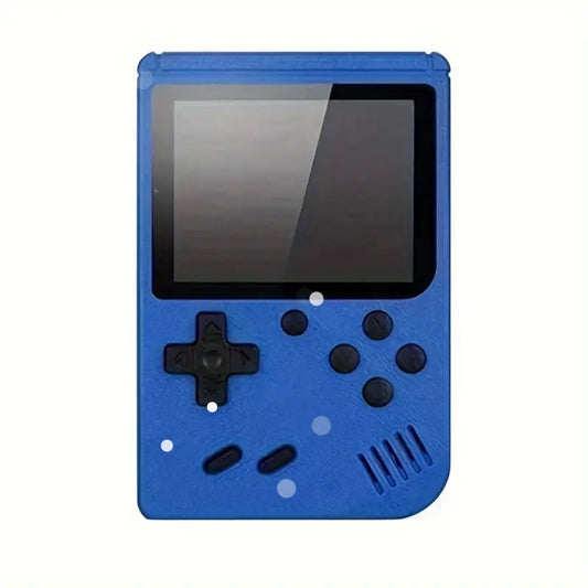 Retro Handheld Game Console, 7.62 cm Screen, 400 Games - Blue