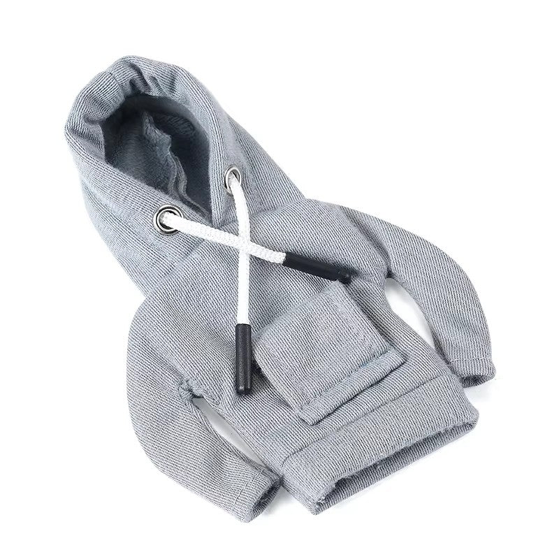 Car Decor Mini Hoodie Shift Knob Cover - Universal Fit - Gray