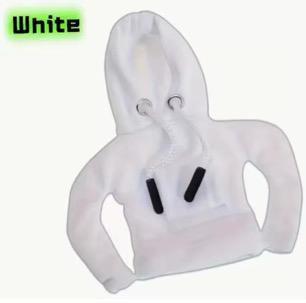 Car Decor Mini Hoodie Shift Knob Cover - Universal Fit - White