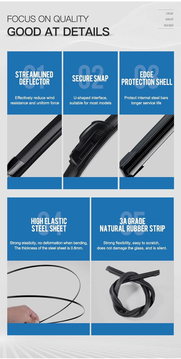 Universal Boneless Wiper Blades