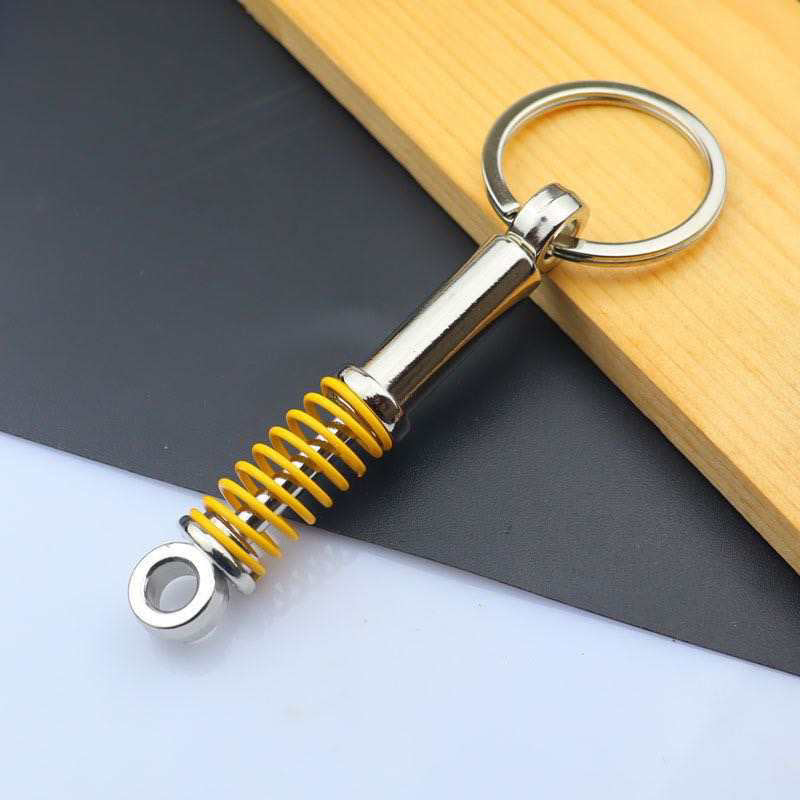 Shock Absorber Keyring - Yellow