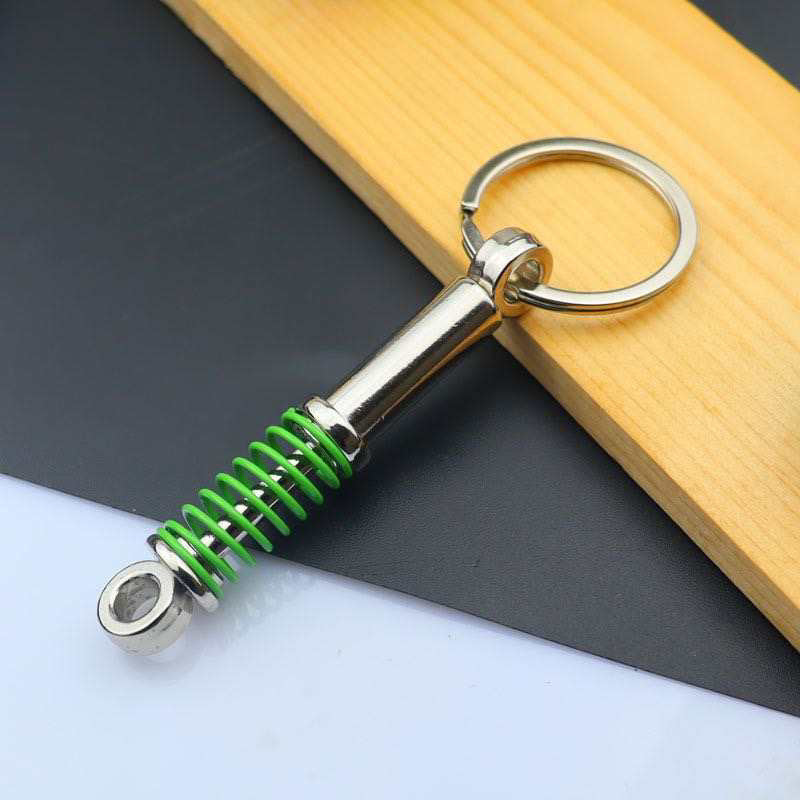 Shock Absorber Keyring - Green