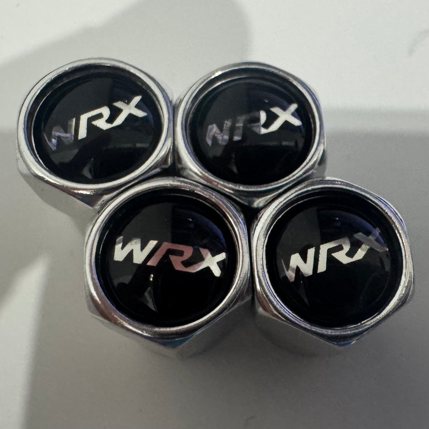 Subaru WRX Valve Caps - Silver