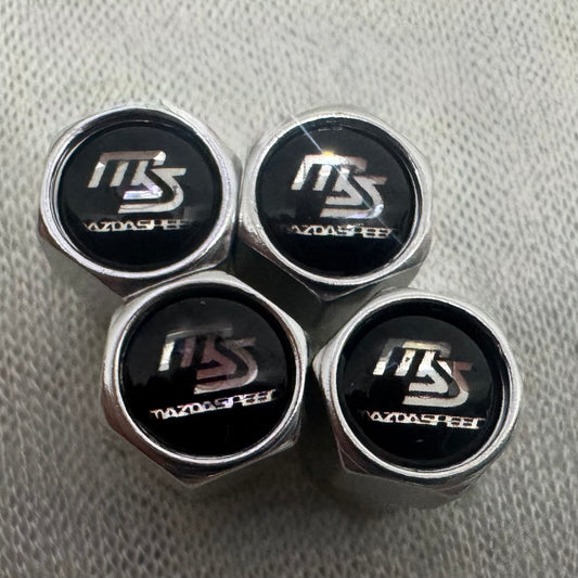 Mazda Speed Valve Caps - Silver