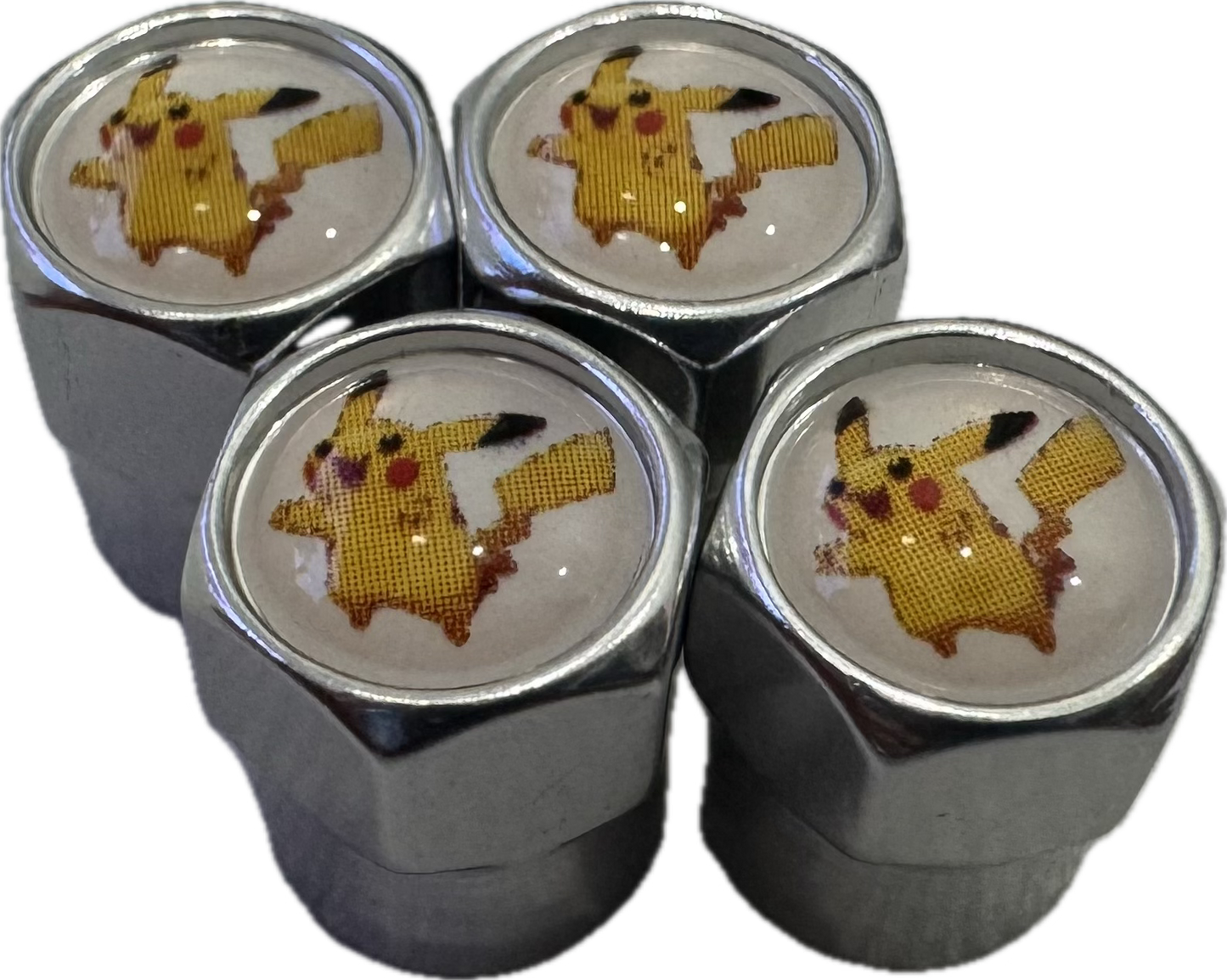 Pokémon Pikachu Valve Caps - Silver