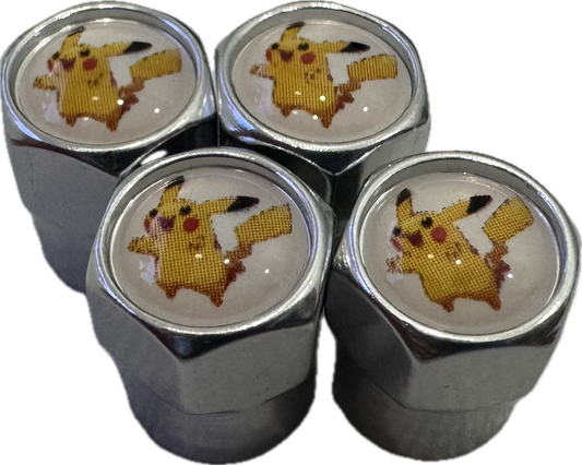 Pokémon Pikachu Valve Caps - Silver