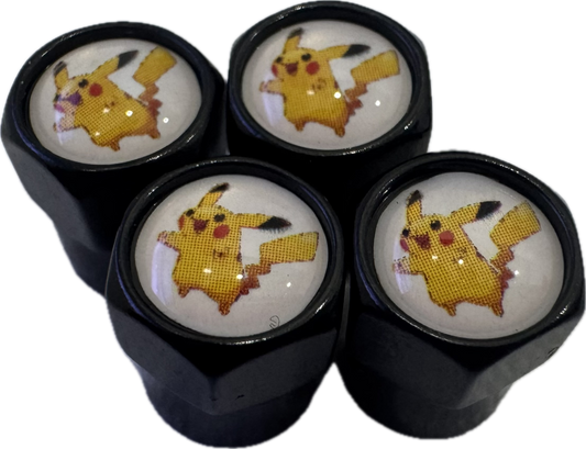 Pokémon Pikachu Valve Caps - Black