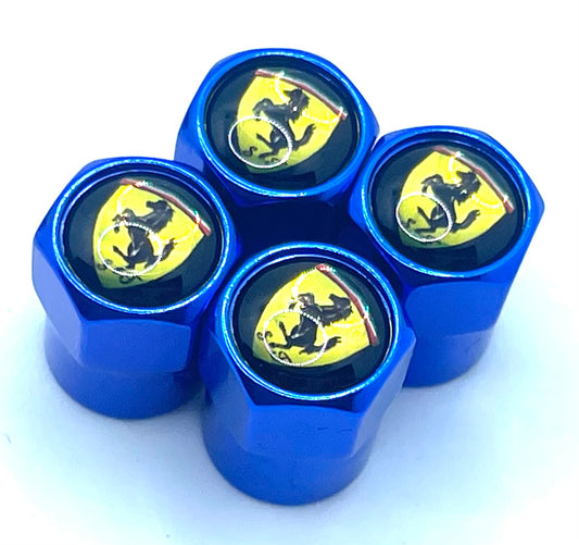 Ferrari Valve Caps - Blue