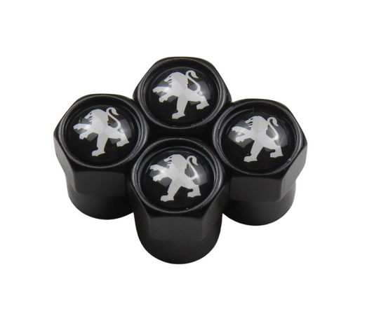 Peugeot Valve Caps - Black