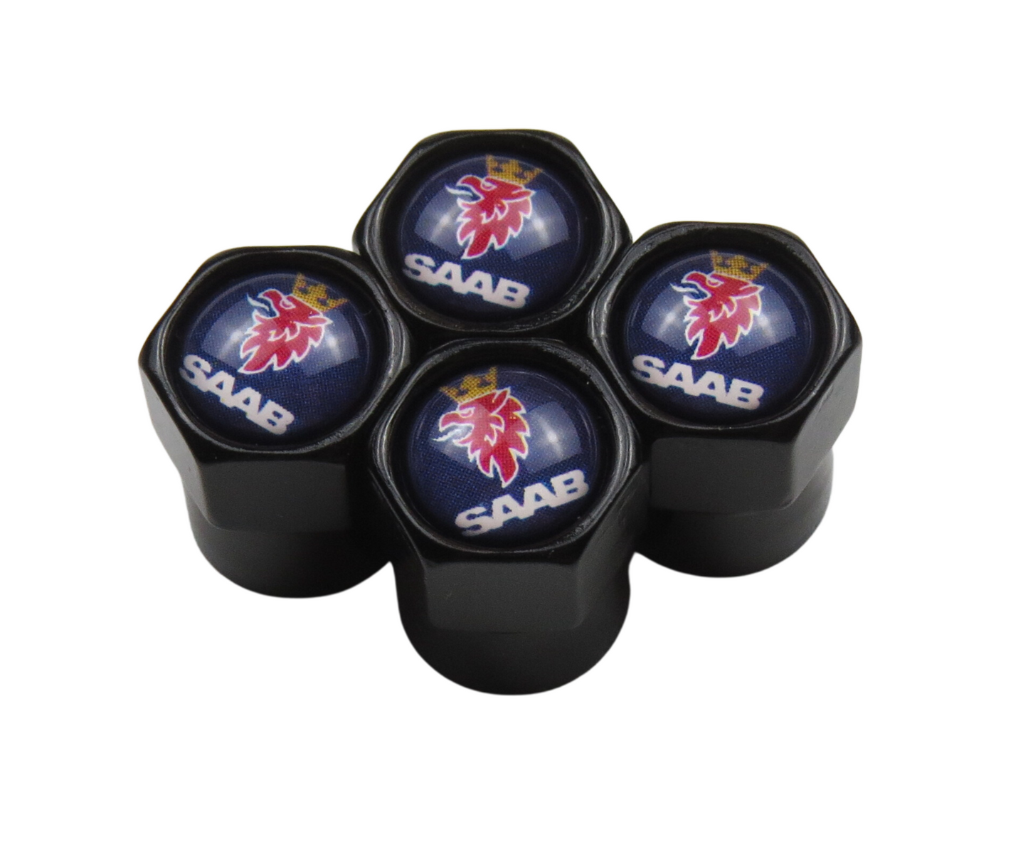 Saab Valve Caps - Black