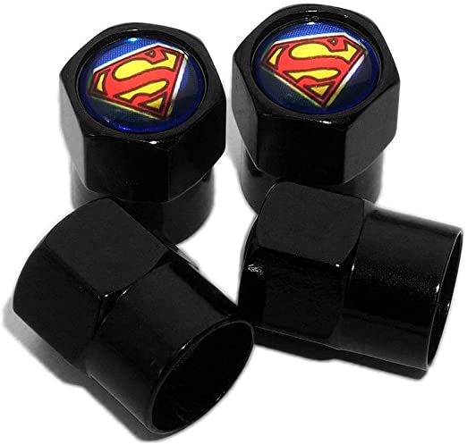 Superman Valve Caps - Black